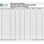 lottery inventory spreadsheet